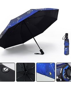 SY COMPACT Travel Umbrella Windproof Automatic Umbrellas-Factory Outlet umbrella-Blue Constellation