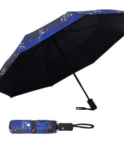 SY COMPACT Travel Umbrella Windproof Automatic Umbrellas-Factory Outlet umbrella-Blue Constellation