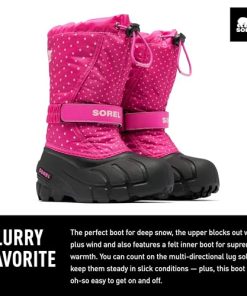 Sorel Youth Girl's Flurry Print Boot - Heavy Snow - Waterproof