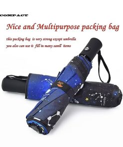 SY COMPACT Travel Umbrella Windproof Automatic Umbrellas-Factory Outlet umbrella-Blue Constellation