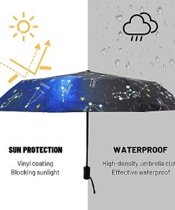 SY COMPACT Travel Umbrella Windproof Automatic Umbrellas-Factory Outlet umbrella-Blue Constellation