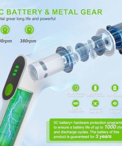 Holercoco Electric Spin Scrubber, Shower Cleaner Brush with IPX7 Waterproof, 135cm Long Handle, 2H Fast Charge, Bathroom Cleaning Brush 2 Adjustable Speeds