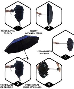 SY COMPACT Travel Umbrella Windproof Automatic Umbrellas-Factory Outlet umbrella-Blue Constellation